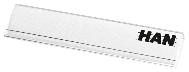 han-klassik-beschriftungsclip-etikettenhalter-transparent-62x14-mm image 1