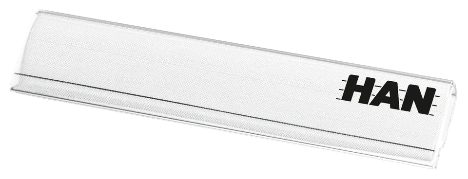 han-klassik-beschriftungsclip-etikettenhalter-transparent-62x14-mm image 1