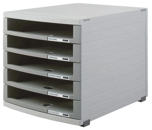 han-contur-schubladenbox-5-schubladen-a4-offen image 1